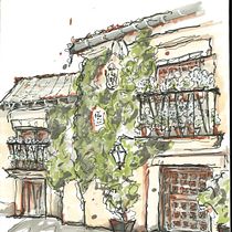 Mi proyecto del curso: Dibujo arquitectónico expresivo con marcadores de colores. Sketching, Drawing, Architectural Illustration, Sketchbook & Ink Illustration project by josevallino - 01.03.2023