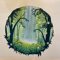 My project for course: Painting Atmospheric Landscapes with Gouache. Traditional illustration, Painting, and Gouache Painting project by sakora1red - 01.03.2023