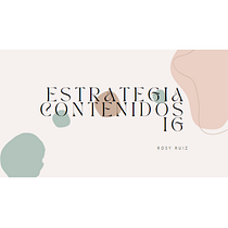 Mi proyecto del curso: Estrategia de contenidos para Instagram. Un projet de Marketing, Réseaux sociaux, Marketing digital, Marketing mobile, Instagram, Communication , et Marketing pour Instagram de Rosy Ruiz - 03.01.2023