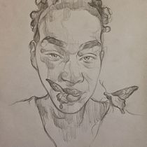 Meu projeto do curso: Sketchbook de retratos com lápis grafite. Sketching, Drawing, Portrait Drawing, and Sketchbook project by pauli olivier - 01.03.2023