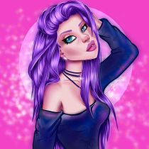 Mi proyecto del curso: Retrato de personajes femeninos con Procreate. Projekt z dziedziny Trad, c, jna ilustracja, Ilustracja c, frowa, R, sunek c i frow użytkownika Esther De Paz Centeno - 03.01.2023