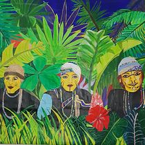 My jungle space . Un projet de Peinture, Création de motifs, Peinture acr , et lique de Adeline Cartier - 04.01.2023