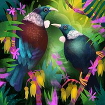 My project for course: Tui's. Native birds in NZ. Traditional illustration, and Digital Illustration project by sueattwood23 - 01.03.2023