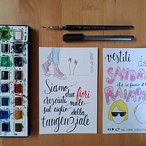 Il mio progetto del corso: Doodling creativo e hand lettering per principianti. Traditional illustration, Lettering, H, and Lettering project by erboristeriamarchi - 01.04.2023