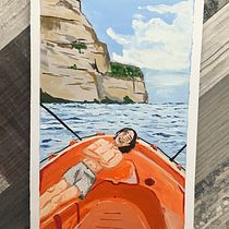 Mi proyecto del curso: Técnicas de gouache para ilustración en sketchbook. Traditional illustration, Sketching, Creativit, Drawing, Watercolor Painting, Sketchbook, and Gouache Painting project by Maria Gallardo - 01.04.2023