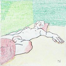 My project for course: Expressive Figure Drawing: Explore Lines, Shapes and Colors. Fine Arts, Pencil Drawing, Drawing, Portrait Drawing, Realistic Drawing, Figure Drawing, and Gouache Painting project by Michel Bloom - 01.04.2023