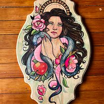 My project for course: Watercolour on Wood. Traditional illustration, Fine Arts, and Watercolor Painting project by Therese Ryan - 01.04.2023
