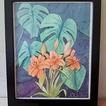 Mi proyecto del curso: Técnicas de acuarela en negativo para ilustración botánica Ein Projekt aus dem Bereich Traditionelle Illustration, Aquarellmalerei und Botanische Illustration von Nathalia Freire Iturriaga - 04.01.2023