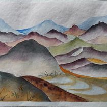 Mi proyecto del curso: Técnicas modernas de acuarela: colores, fantasía y emoción. Traditional illustration, Fine Arts, Painting, and Watercolor Painting project by Silvia Adriana Iglesias - 01.05.2023
