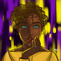 Meu projeto do curso: Retrato de personagens femininas com Procreate. Projekt z dziedziny Trad, c, jna ilustracja, Ilustracja c, frowa, R, sunek c i frow użytkownika Nataly Costa - 05.01.2023