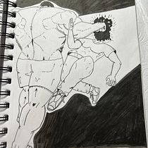 My project for course: Illustration for Comics: Anatomy of a Superhero. Un progetto di Illustrazione tradizionale, Character design, Fumetto, Disegno a matita e Disegno anatomico di lordgarmadonxl - 05.01.2023