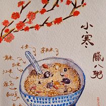 My project for course:  Flavorful Food Illustration with Watercolor. Projekt z dziedziny Trad, c, jna ilustracja,  Sztuki piękne,  Malarstwo, Malowanie akwarelą i Projektowanie zabawek użytkownika Annita Mau - 17.01.2023