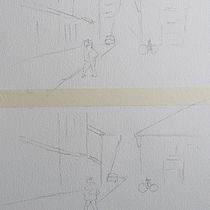 Meu projeto do curso: Fundamentos da luz e da cor para aquarela. Painting, Watercolor Painting, and Architectural Illustration project by Dinis Ponteira - 01.05.2023