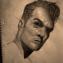 Mi proyecto del curso:  Dibujo de retrato artístico: captura expresiones auténticas. Un projet de Illustration traditionnelle, Beaux Arts, Esquisse , Dessin au cra, on, Dessin, Dessin de portrait, Dessin réaliste, Dessin artistique , et Dessin anatomique de Francesco Martone - 05.01.2023