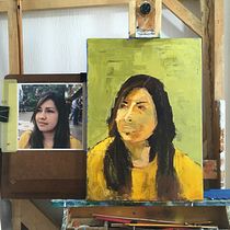 Mi proyecto del curso: Técnicas experimentales de retrato al óleo. Un progetto di Pittura ad olio di roberto_londonou - 05.01.2023