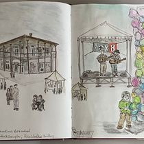 My project for course: Artistic Watercolor Sketching: Dare to Express Your Ideas. Ilustração tradicional, Esboçado, Criatividade, Desenho, Pintura em aquarela, e Sketchbook projeto de Carolyn Wainright - 27.11.2022