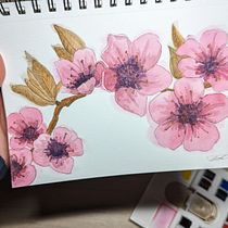 Mon projet du cours : Illustration botanique à l’aquarelle. Traditional illustration, Fine Arts, Painting, Drawing, Watercolor Painting, and Botanical Illustration project by Janik Carrier - 01.05.2023