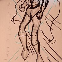 Mi proyecto del curso: Ilustración para cómics: anatomía de un superhéroe. Un progetto di Illustrazione tradizionale, Character design, Fumetto, Disegno a matita e Disegno anatomico di francraftcraft04 - 06.01.2023