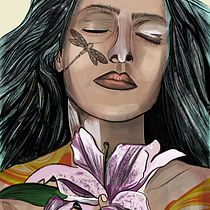 Mi proyecto del curso: Retrato ilustrado con Procreate. Ilustração tradicional, Ilustração vetorial, Ilustração digital, e Desenho de retrato projeto de Alexandra Salazar-Jackson - 05.01.2023
