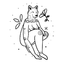 Meu projeto do curso: Design de tatuagem fine line: simbologia e magia. Design, Traditional illustration, Creativit, Pencil Drawing, Drawing, and Tattoo Design project by Quiris Neres - 01.06.2023