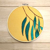 Il mio progetto del corso: Ricamo ad ago: crea una composizione vegetale. Un projet de Illustration traditionnelle, Broderie, Théorie des couleurs , et Design textile de miriel_ - 06.01.2023