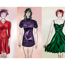 Meu projeto do curso: Ilustração de croqui de moda. Een project van Traditionele illustratie,  Schetsen,  Modeontwerp, Digitale tekening y Mode-illustratie van elainekuntzfotografia - 06.01.2023
