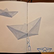 My first sketchbook. Traditional illustration, Sketching, Creativit, Drawing, Watercolor Painting, and Sketchbook project by thaiza.alvarenga - 01.06.2023