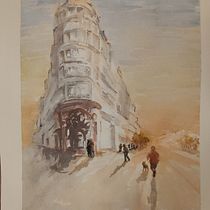 Mi proyecto del curso: Dibujo arquitectónico con acuarela y tinta. Esboçado, Desenho, Pintura em aquarela, Ilustração arquitetônica, Sketchbook e Ilustração com tinta projeto de Pili - 06.01.2023