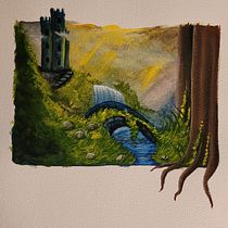 My project for course: Fantasy Landscapes with Watercolor & Gouache. Artes plásticas, Pintura, Pintura em aquarela, Ilustração naturalista, e Pintura guache projeto de Ann Bakken - 12.01.2023