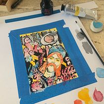 Sueños de Kepler. Traditional illustration, Fine Arts, Painting, Creativit, Drawing, Watercolor Painting, Acr, lic Painting, Communication, and Editorial Illustration project by Carlos Mendoza Guillén - 01.05.2023
