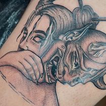 Mi proyecto del curso: Tatuaje para principiantes. Tattoo Design, Traditional illustration, and Design project by Luis Antonio Gazmuri Rossel - 01.07.2023