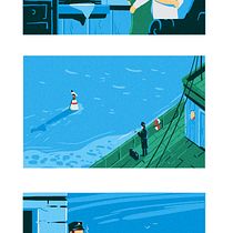 My project for course: Narrative Landscape Illustration with Stencils and Acrylics. Traditional illustration, Painting, Acr, lic Painting, and Narrative project by Mikhail Ushakov - 01.06.2023