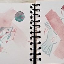 Mein Abschlussprojekt für den Kurs: Kreatives Sketching mit Aquarell für Anfänger. Traditional illustration, Sketching, Creativit, Drawing, Watercolor Painting, and Sketchbook project by ka_mde - 01.07.2023