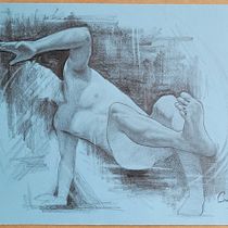 Mi proyecto del curso: Dibujo de la figura humana en movimiento Ein Projekt aus dem Bereich Bildende Künste, Skizzenentwurf, Bleistiftzeichnung, Zeichnung und Realistische Zeichnung von Esneider Cardona Montoya - 04.01.2023