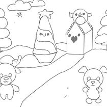 My project for course: Designing Kawaii Worlds: Spread Joy Through Illustration. Character Design, Digital Illustration, and Manga project by Karen Lorenz - 01.08.2023