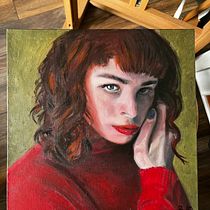 My project for course: Portrait Painting with Oil: Explore Light and Shade. Fine Arts, Painting, and Oil Painting project by biancadedeugd - 01.08.2023