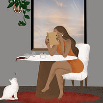 Meu projeto do curso: Ilustração digital colorida no Procreate. Un progetto di Illustrazione tradizionale, Disegno, Illustrazione digitale e Disegno digitale di Carolline Alves - 08.01.2023