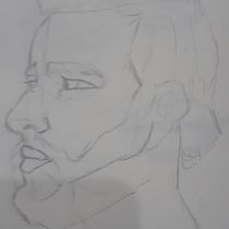 Meu projeto do curso: Caderno de retratos: explore o rosto humano. Sketching, Drawing, Portrait Drawing, Artistic Drawing, and Sketchbook project by silvia_azadinho - 01.08.2023
