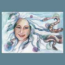 My project for course: Illustrated Portrait in Watercolor Ein Projekt aus dem Bereich Traditionelle Illustration, Bildende Künste, Malerei, Zeichnung, Aquarellmalerei, Porträtzeichnung und Artistische Zeichnung von Urszula Romanowicz-Rakoczy - 08.01.2023