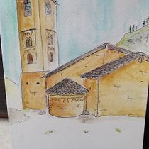 My project for course: Expressive Architectural Sketching with Colored Markers. Een project van  Schetsen,  Tekening,  Architecturale illustratie, Sketchbook y  Illustratie met inkt van Mari Pueyo Beseran - 08.01.2023