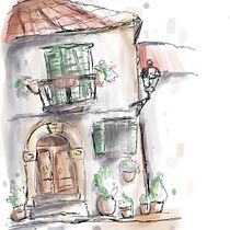 Il mio progetto del corso: Disegno architettonico espressivo con pennarelli colorati. Sketching, Drawing, Architectural Illustration, Sketchbook & Ink Illustration project by bend30 - 01.09.2023