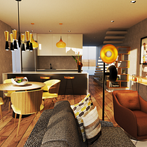 Meu projeto do curso: Render de interiores com SketchUp e V-Ray Next. Projekt z dziedziny  Architektura, Architektura wnętrz, Architektura c, frowa i Wizualizacja architektoniczna użytkownika Ana Sousa - 09.01.2023