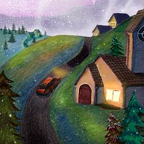 My project for course:  Imaginary Places: Draw, Paint, and Digitize on Photoshop. Sketching, Drawing, Digital Illustration, Architectural Illustration, and Narrative project by patrickschutte1 - 01.09.2023