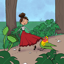 Mi proyecto del curso: Creación de personajes para cuentos infantiles con Procreate. Projekt z dziedziny Trad, c, jna ilustracja, Projektowanie postaci, Ilustracja c, frowa, Ilustracje dla dzieci, R, sunek c i frow użytkownika veruka_93 - 09.01.2023