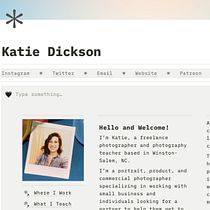 Zine style profile page in Notion. Een project van  Webdevelopment van Katie Dickson - 06.01.2023