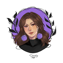 Meu projeto do curso: Retrato ilustrado com elementos botânicos. Traditional illustration, Digital Illustration, Botanical Illustration, and Digital Drawing project by Danielly Bugs - 01.09.2023