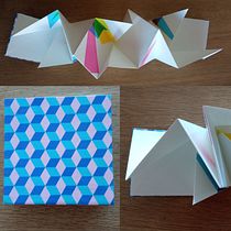 Ensayo de un cuaderno geométrico. Fine Arts, Bookbinding, and DIY project by empabu - 01.09.2023