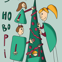 ЗЕТ'С НОВОРІЧ (My project for course: Character Exploration for Expressive Illustration). Traditional illustration, Character Design, Drawing, and Digital Illustration project by Kasia Kriuchkova - 01.06.2023