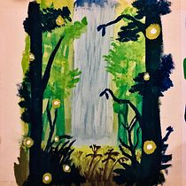 Mi proyecto del curso: Pintura de paisajes atmosféricos con gouache. Traditional illustration, Painting, and Gouache Painting project by Idalia Vazquez Haro - 01.08.2023