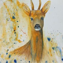 Mon projet du cours : Portraits expressifs d'animaux à l'aquarelle. Traditional illustration, Watercolor Painting, Realistic Drawing, and Naturalistic Illustration project by Véronique Muller - 01.10.2023